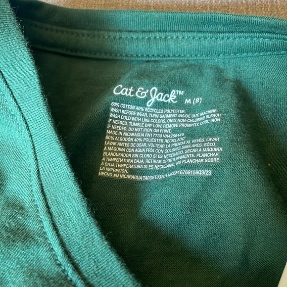 Cat & Jack Girl’s Holiday Long Sleeve Top - Picture 3 of 3